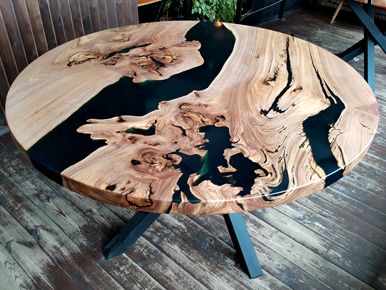 Слэбы из карагача: столы и изделия из дерева шириной 800 мм - фото и сферы использования